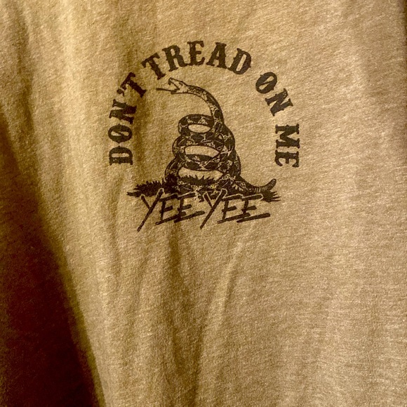 Yee Yee Other - Unisex Yee Yee  Olive Don't Tread On Me Tee Short Sleeve Crew Neck 3XL